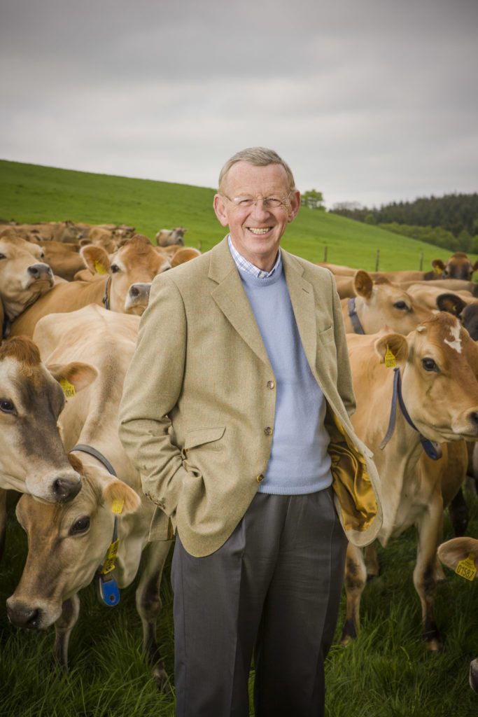Dr Graham and Jersey cows