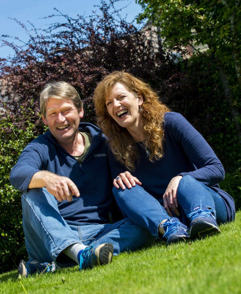 Chris and Lynn Mann of Supernature cold pressed rapeseed oil. 