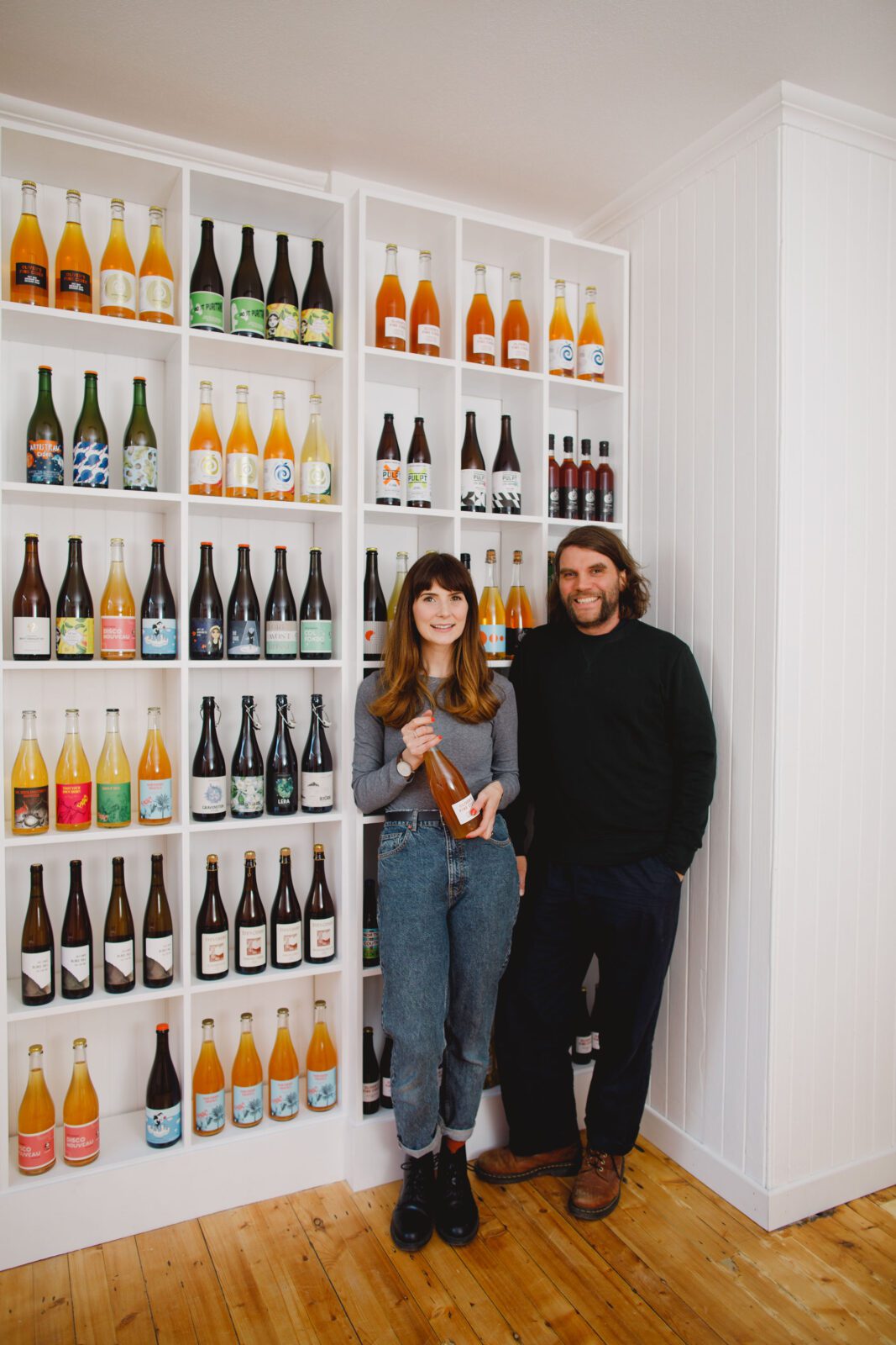 Jaye and Grant Hutchison of Anstruther's new cider shop, Aeble, share