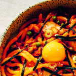 Kimchi and bacon udon recipe from Bowls & Broths by Pippa Middlehurst