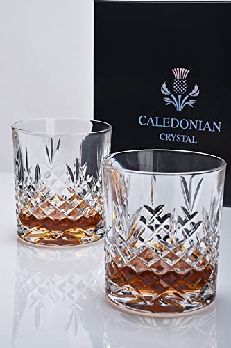 Dartington Crystal Whisky Dram Glasses NEW Pair 