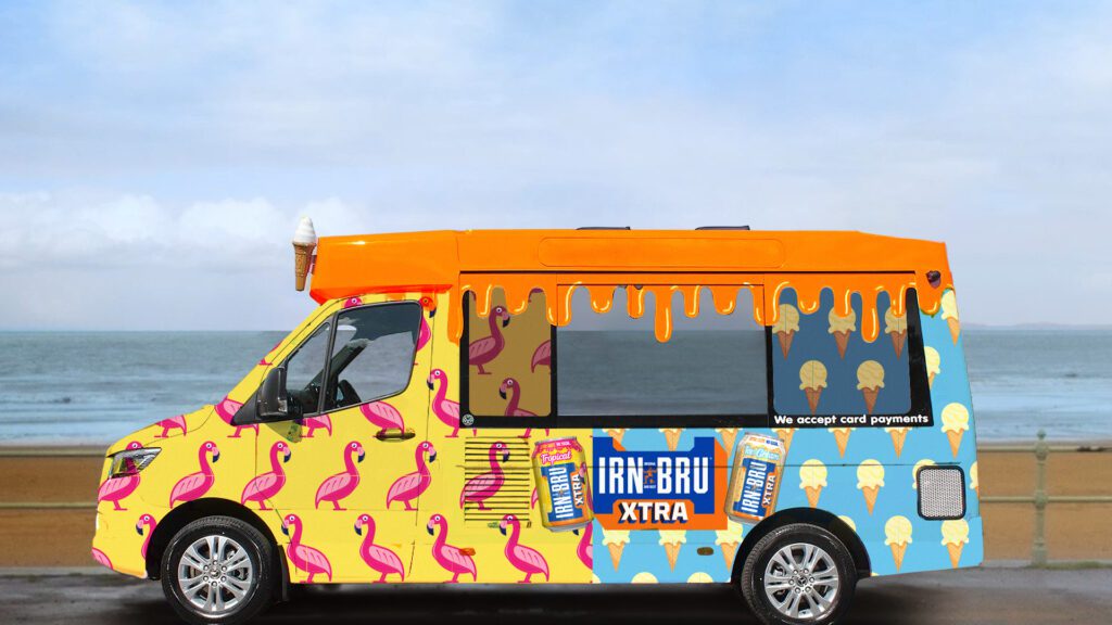 Irn-Bru ice cream van